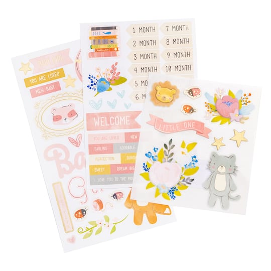 Girl Adventure Baby Stickers by Recollections&#x2122;